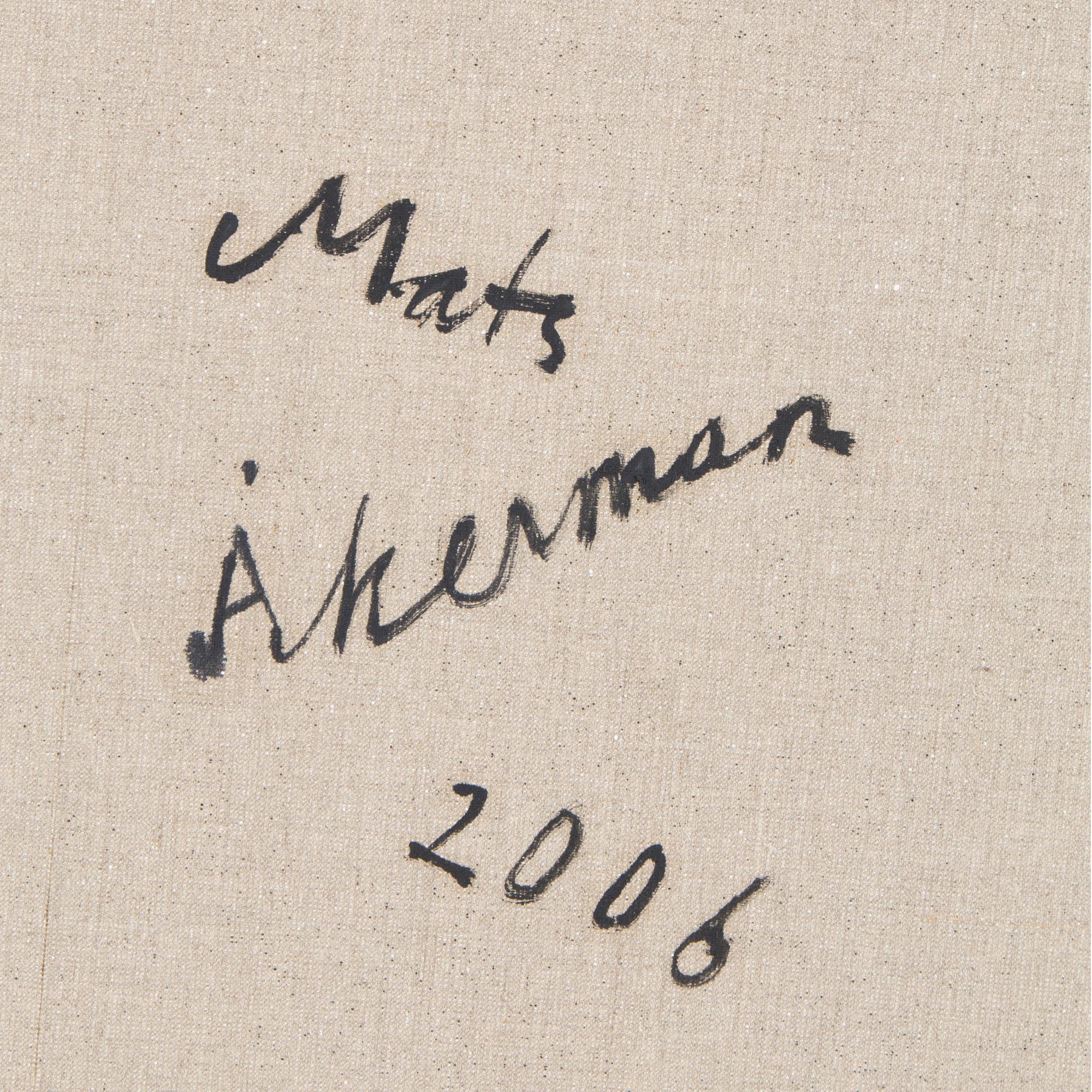 MATS ÅKERMAN, olja på duk, monogramsignerad och daterad 2006.