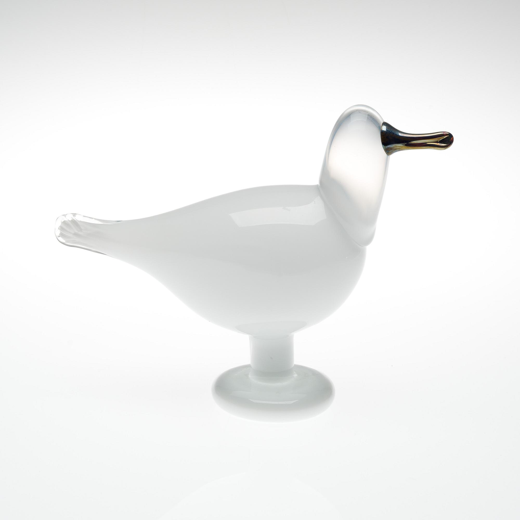 OIVA TOIKKA, LASILINTU. Signeerattu O. Toikka Nuutajärvi.