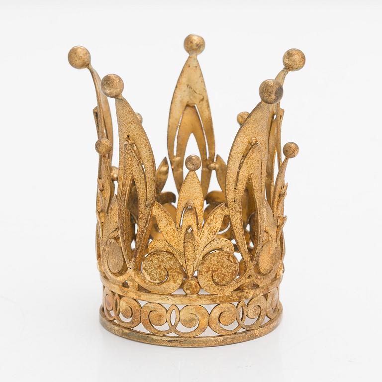 Tillander, brudkrona, förgyllt silver (813), Helsingfors 1949. I originallåda.