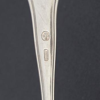 24 SILVER COFFEE SPOONS (12+12), second half of the 20th century. Weight ca 230 g.