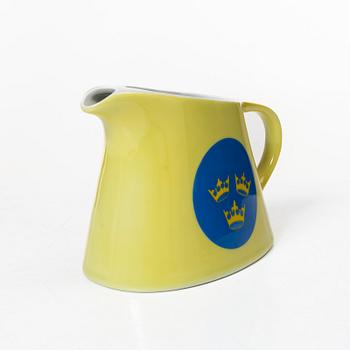 A porcelain water jug, 'Svenska Amerika Linjen', mid 20th Century.