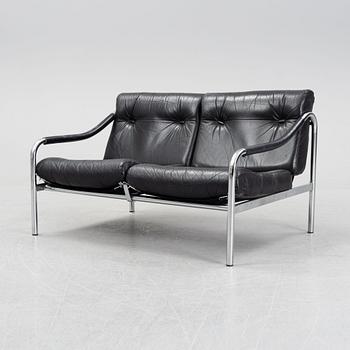A 1960's leather upholstered 'Kadia' sofa  by Tim Bates for Pieff.