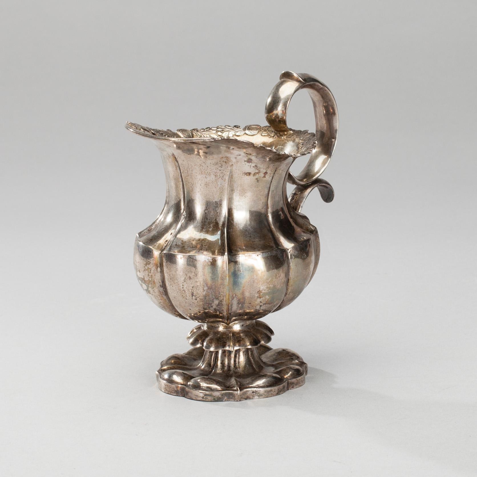 GRÄDDSNÄCKA, silver, Fredric Norring (1810-1847), Åbo. Vikt 128 g.