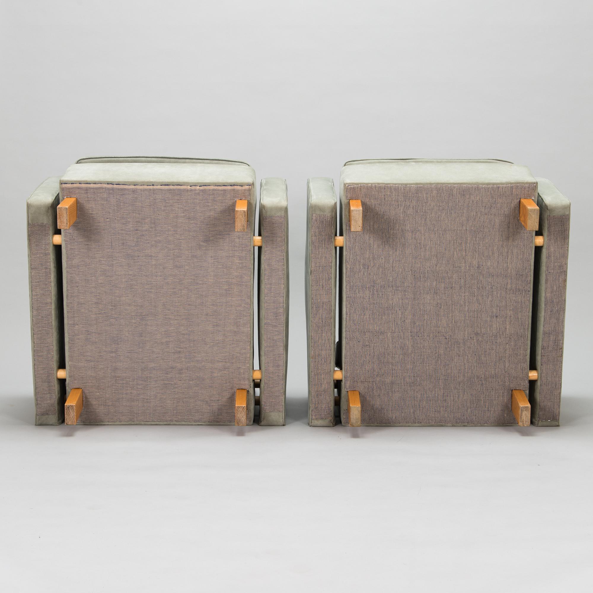 Alvar Aalto, fåtöljer,ett par, modell RB 511 Artek 1960-tal.