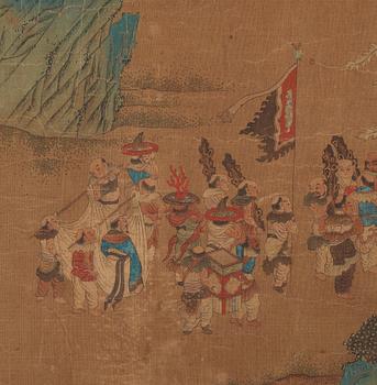 A Chinese album with paintings of Envoys Presenting Tribute  职贡图(Zhigong tu), probably 17thCentury, after an old master.