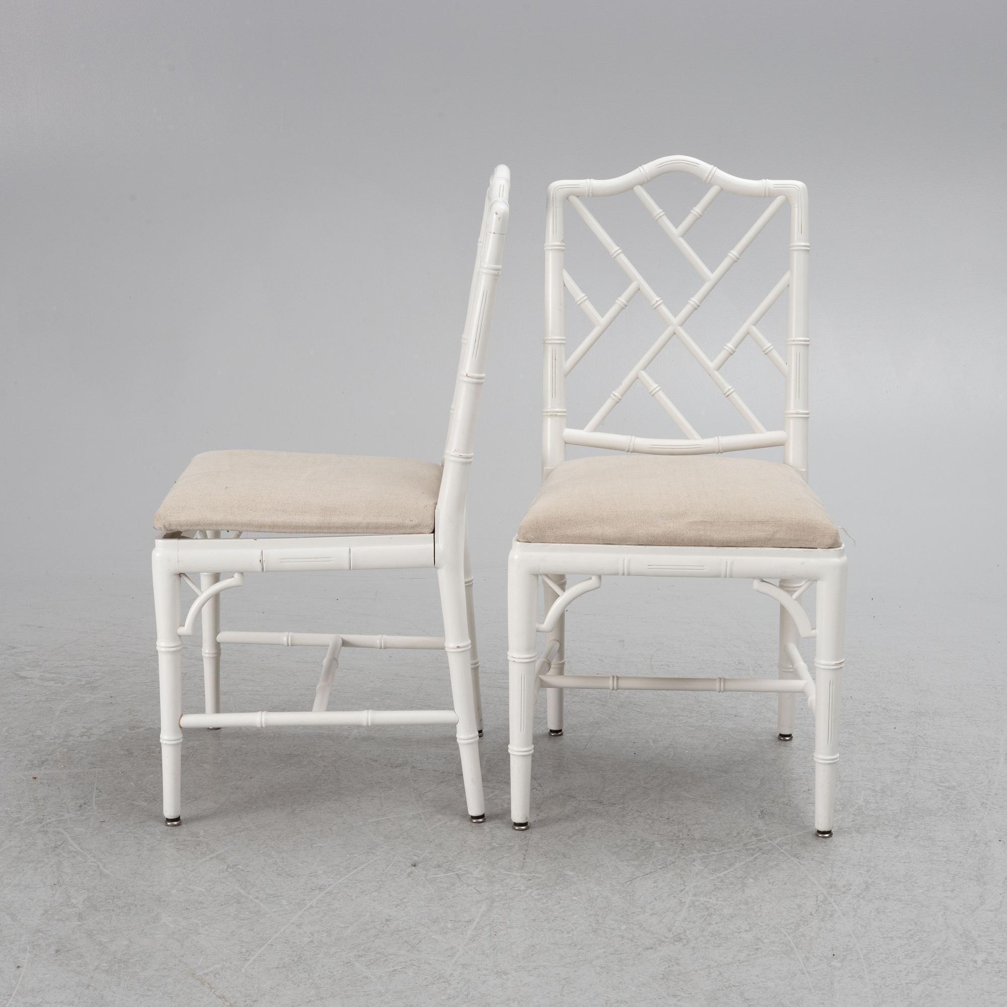 A 7-piece dining group, Miranda of Sweden, late 20th Century.