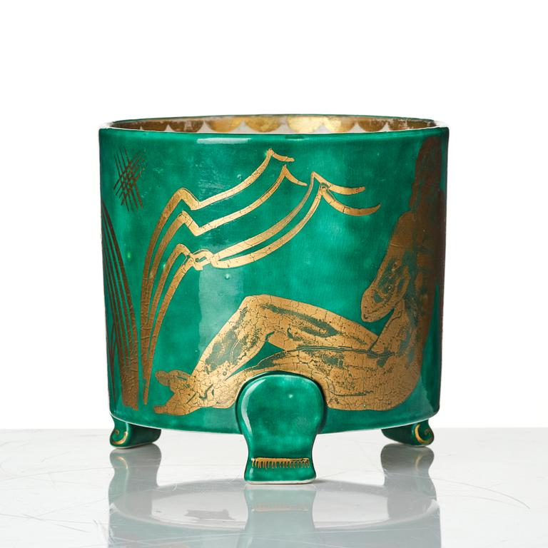 Wilhelm Kåge, outer casing, 2 pieces and bowls, 3 pieces, stoneware, Gustavsberg, most dated 1927-29.