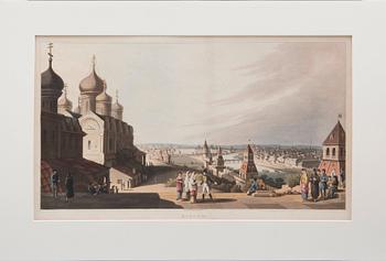 A SET OF FOUR LITHOGRAPHS OF MOSCOW.