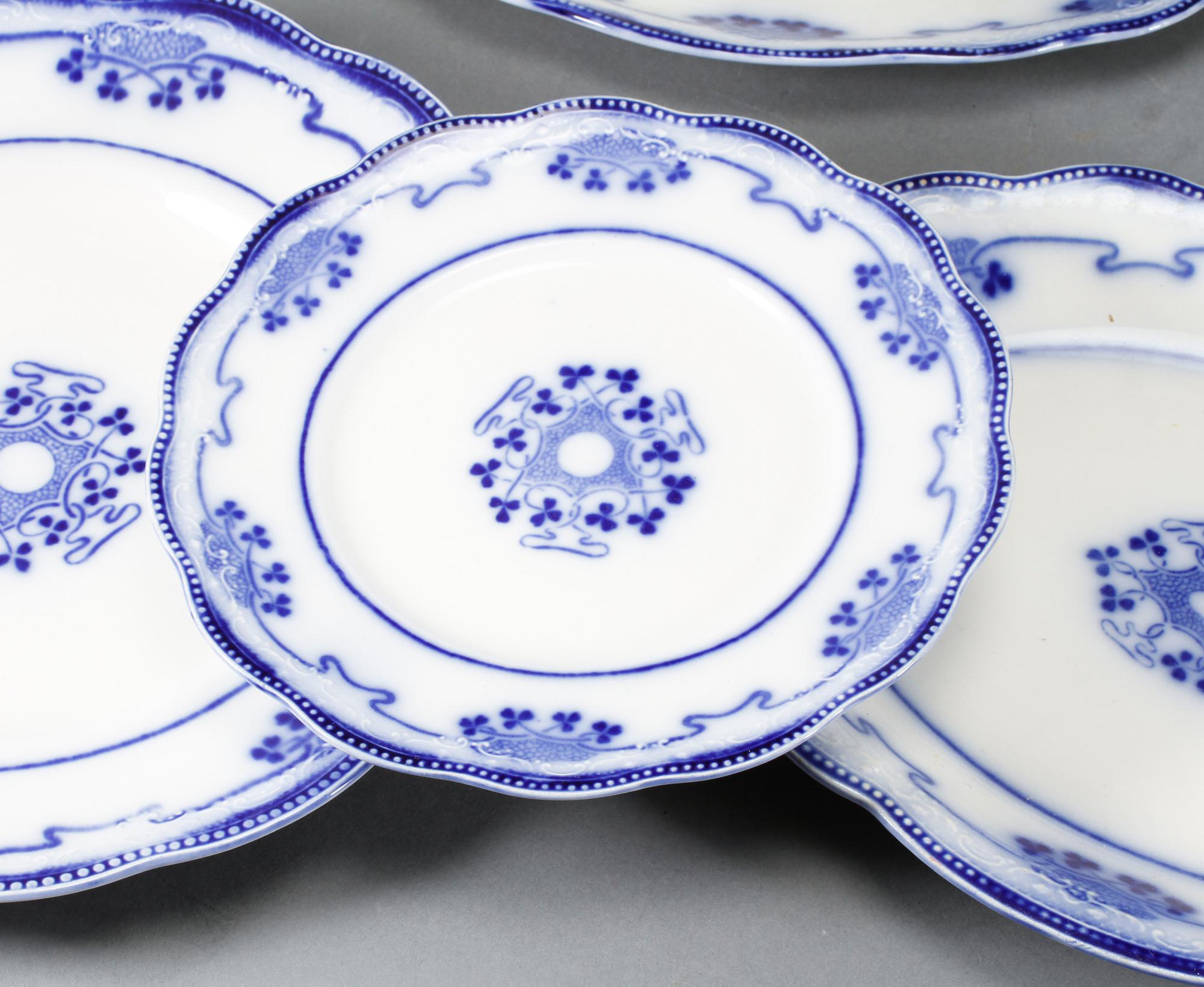 SERVISDELAR, 50 st, flintgods, "Lorne", Grindley, Staffordshire, England, 1900-talets början.