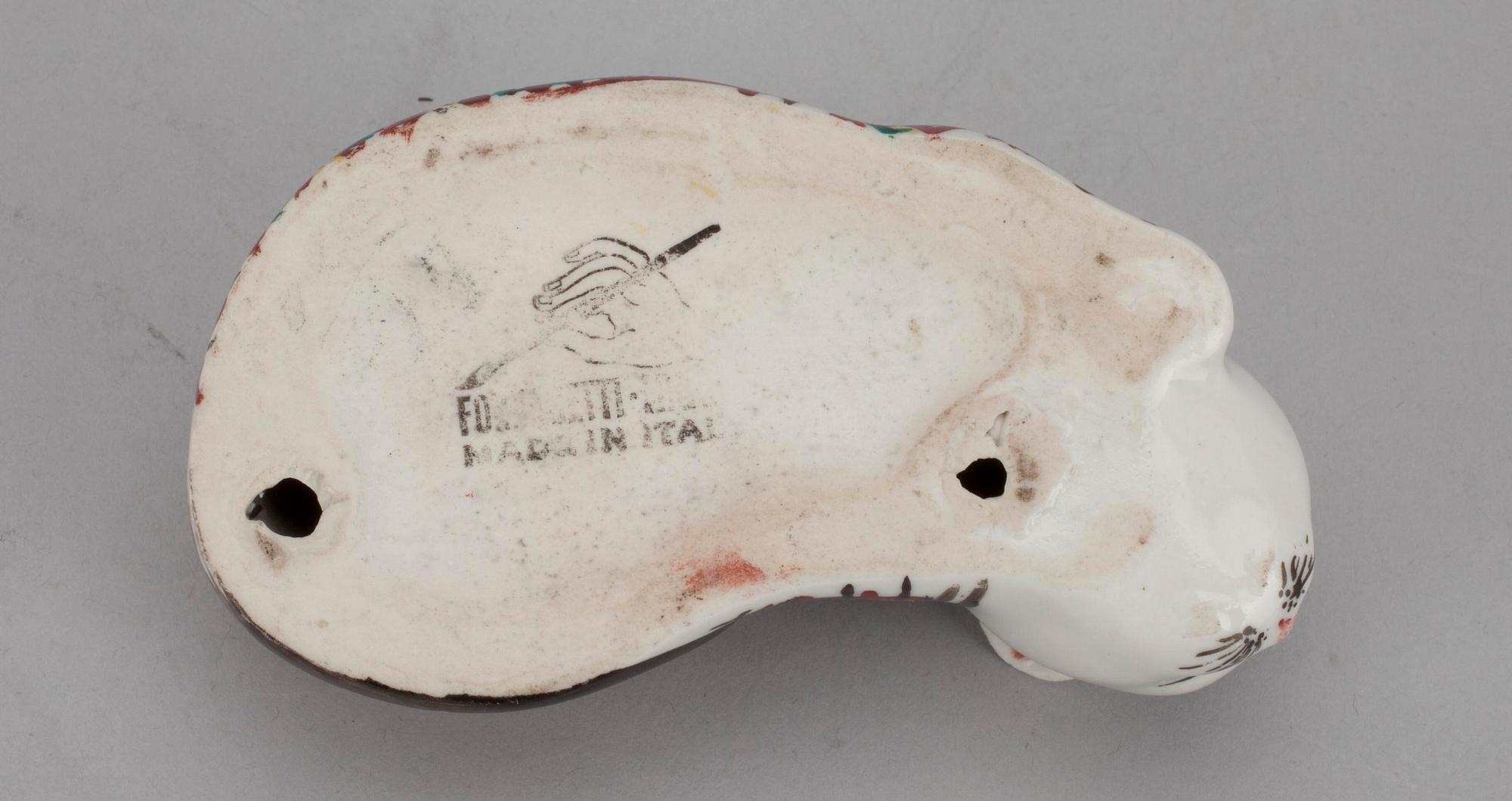 FIGURIN, keramik, Fornasetti, 1980-tal.