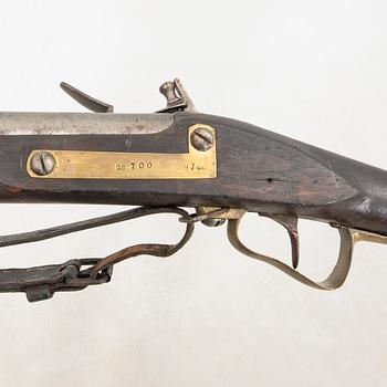 A Swedish flintlock gun 1799 pattern.