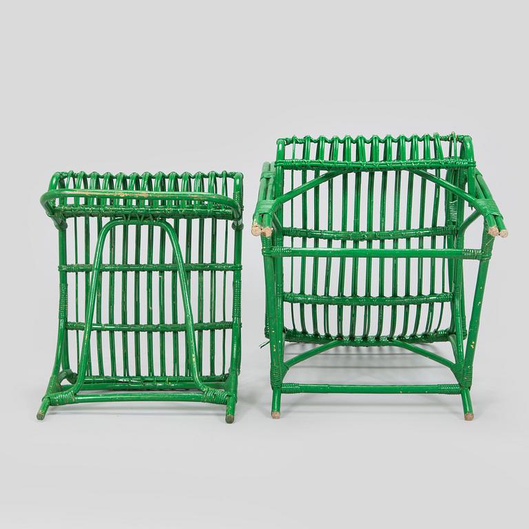 Puutarhatuoli/ lepotuoli, malli  153 ja rahi, malli 1514, Artekin piirustuskonttori, 1950-luvun alku.