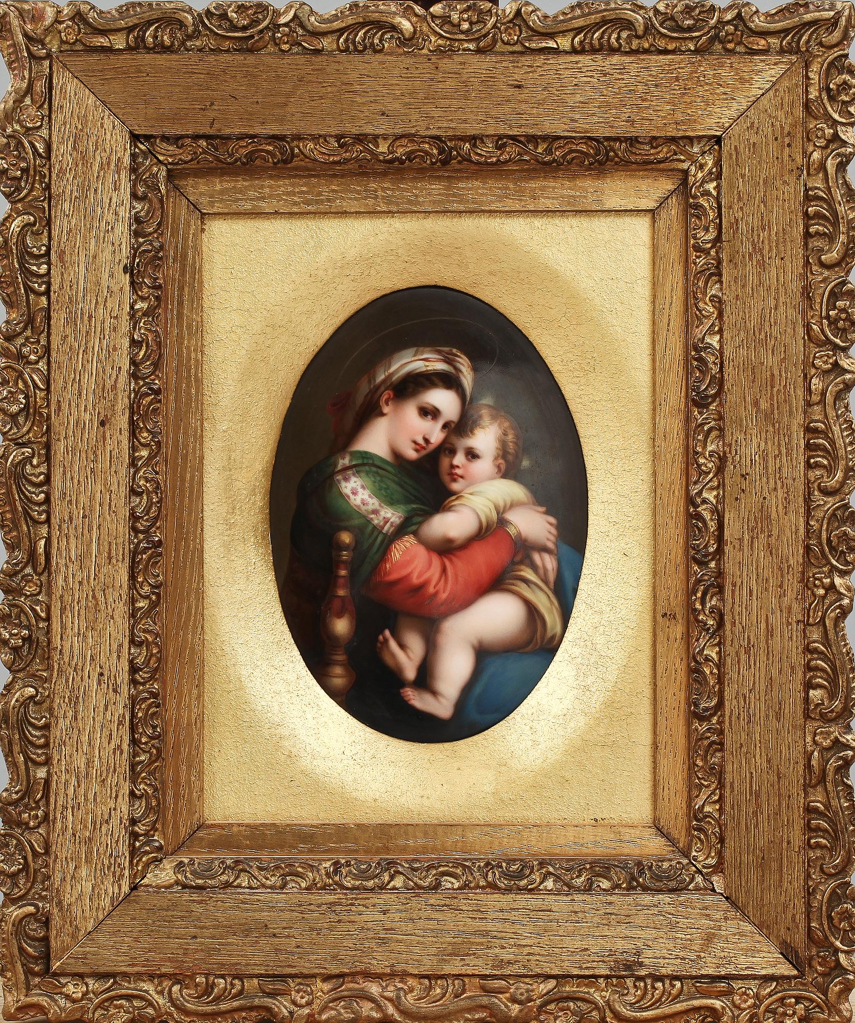 PORSLINSMÅLNING, okänd konstnär, sekelskiftet 1800/1900-tal.