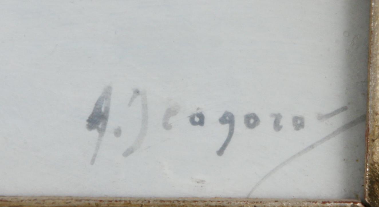 ANDREI AFANASEVICH EGOROV, gouache, sign.