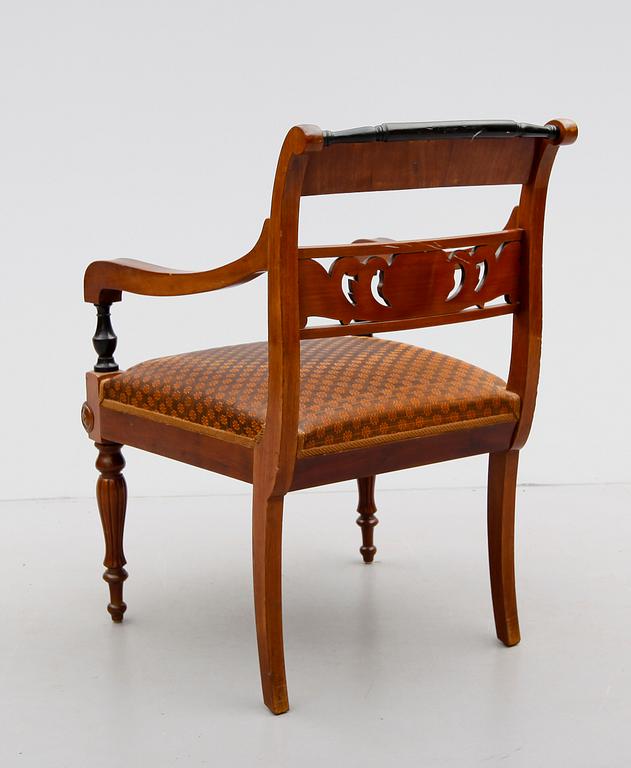 KARMSTOL, senempire, 1800-talets mitt.