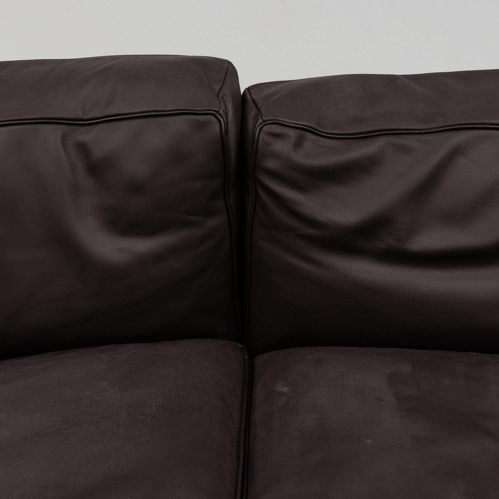 A 21th century sofa "LC3" by Pierre Jeanneret & Charlotte Perriand, Le Corbusier, Cassina, Italy.