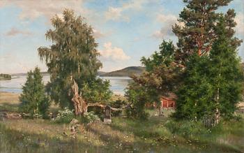 233. Fredrik Ahlstedt, SOMMARDAG I SKÄRGÅRDEN.