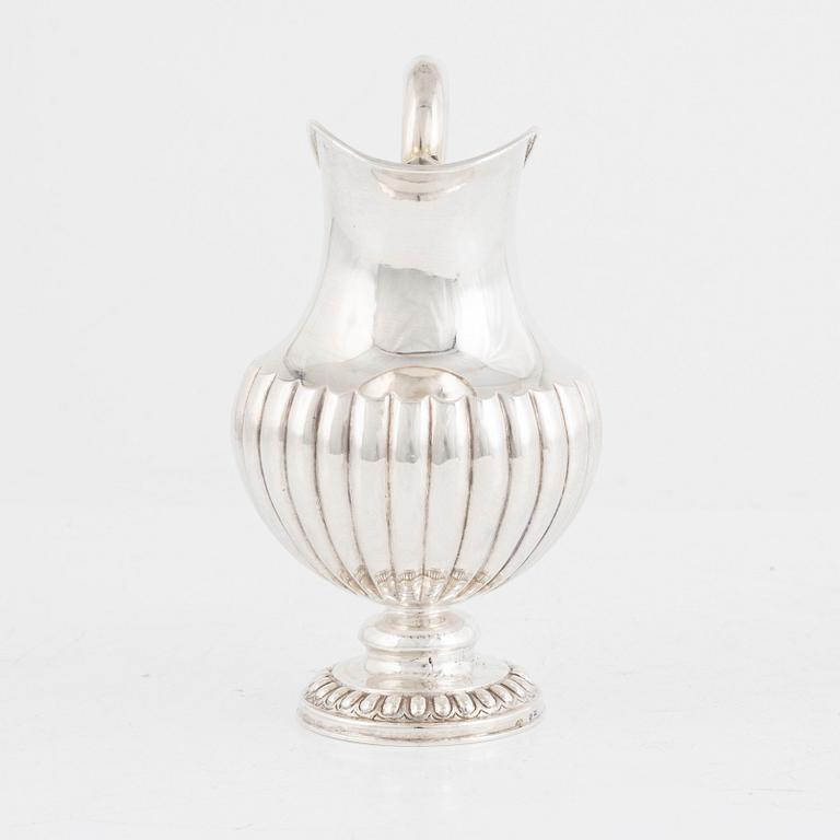 A Swedish Silver Creamer, mark of Carl Johan Kling, Gävle 1888.