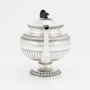 Johan Petter Grönvall, an Empire silver teapot, Stockholm, 1831.