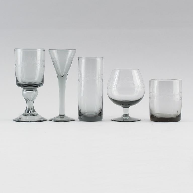 SERVISGLAS, 25 st, "Antik", Reijmyre.