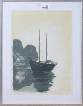 GUSTAV RUDBERG, färglitografi, sign o numr 276/310.