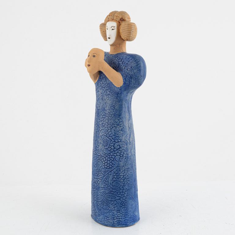 Lisa Larson, a "Teater" stoneware sculpture, K-Studion, Gustavsberg, Sweden.