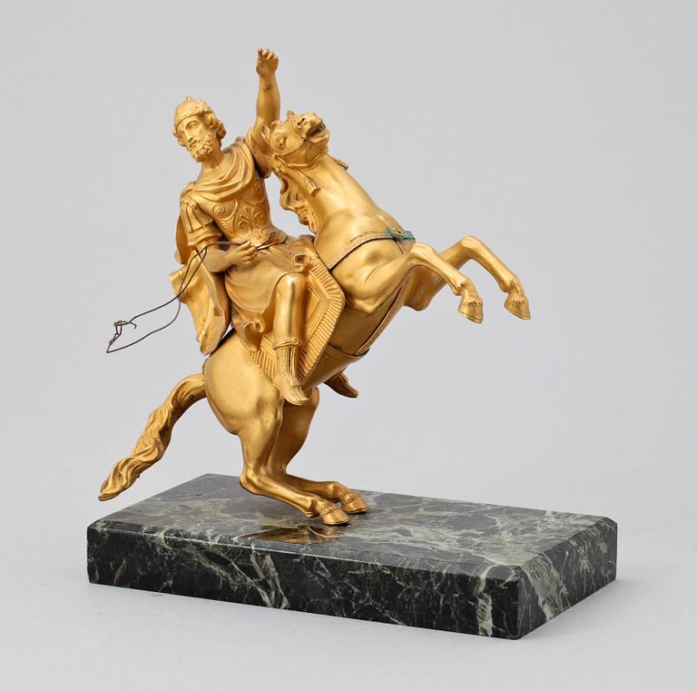 SKULPTUR, brännförgylld brons, 1800-tal.