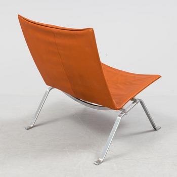 A Poul Kjaerholm 'PK-22' steel and leather easy chair, E Kold Christensen, Denmark.