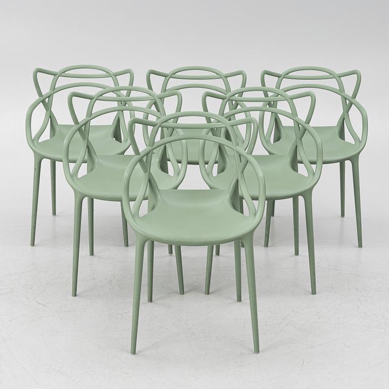 Philippe Starck, & Eugeni Quitllet, stolar, 6 st, "Masters" Kartell, Italien.