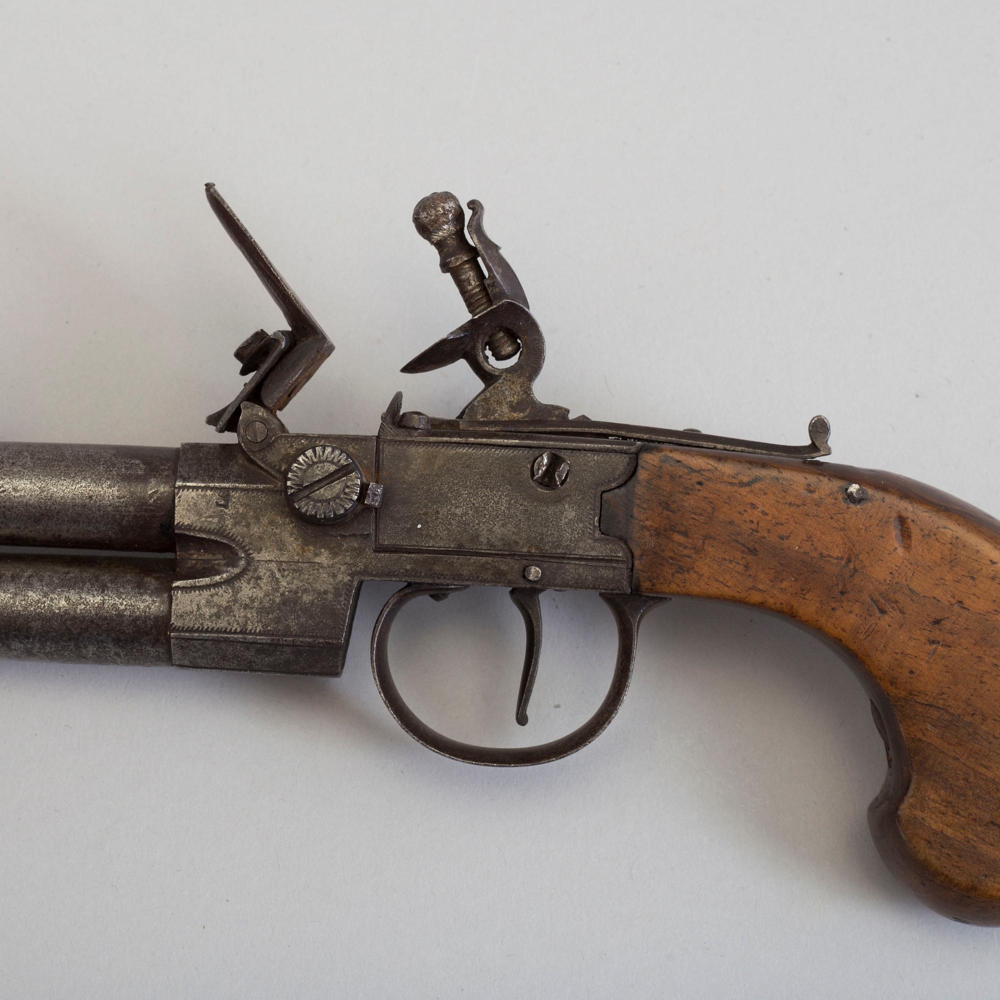 FLINTLÅSPISTOL, brittisk, omkring 1800,