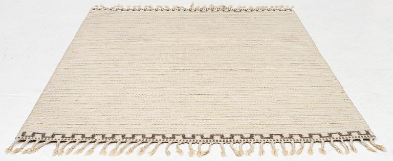 A  flat weave carpet, c. 202 x 137 cm.