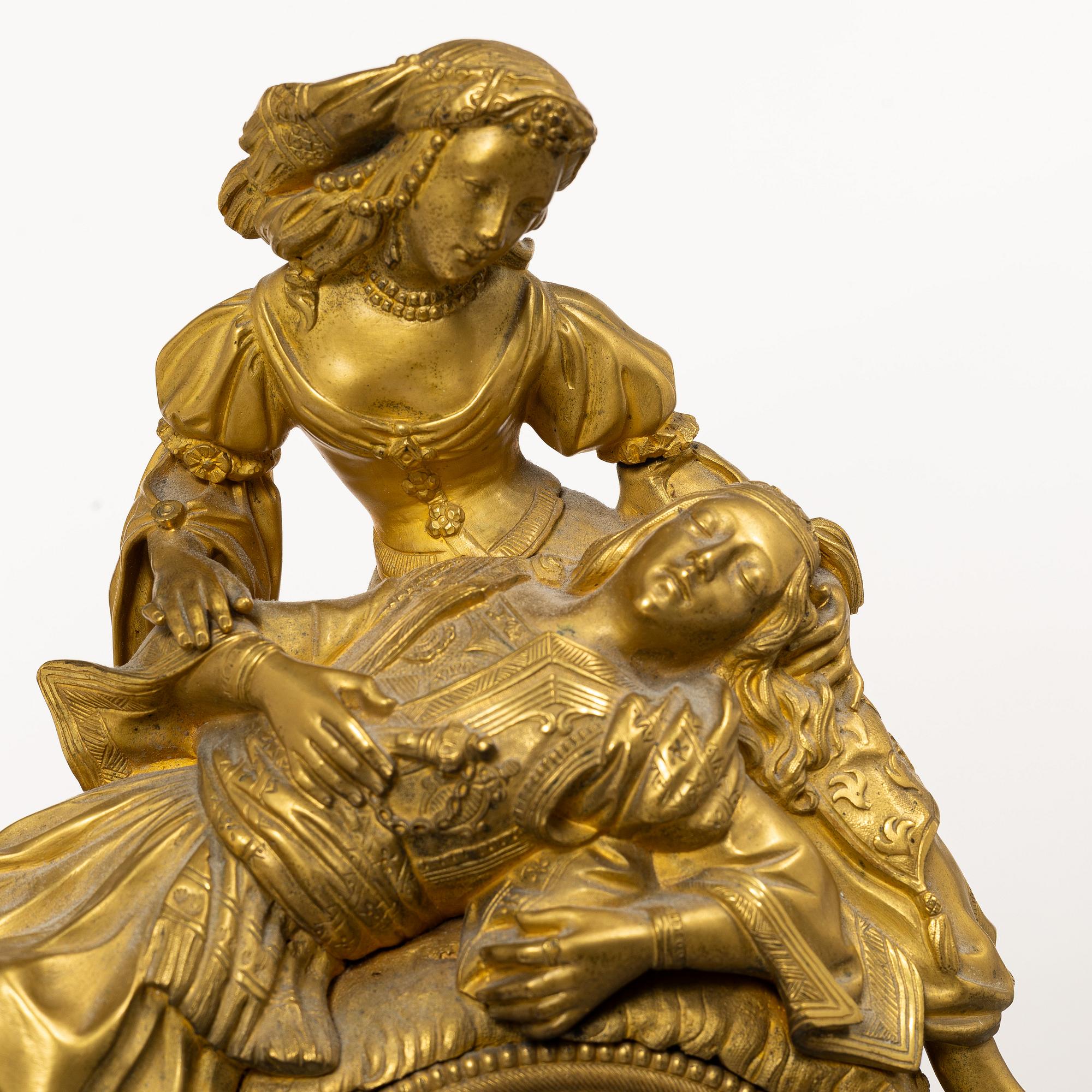 Table pendulum clock, Neo-Renaissance, mid-19th century.