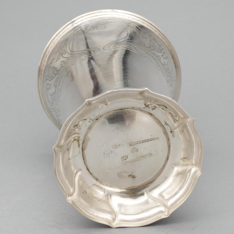 BÄGARE, silver, Hans Georg Granroth, Sala, 1786. Vikt: ca 538 gram.