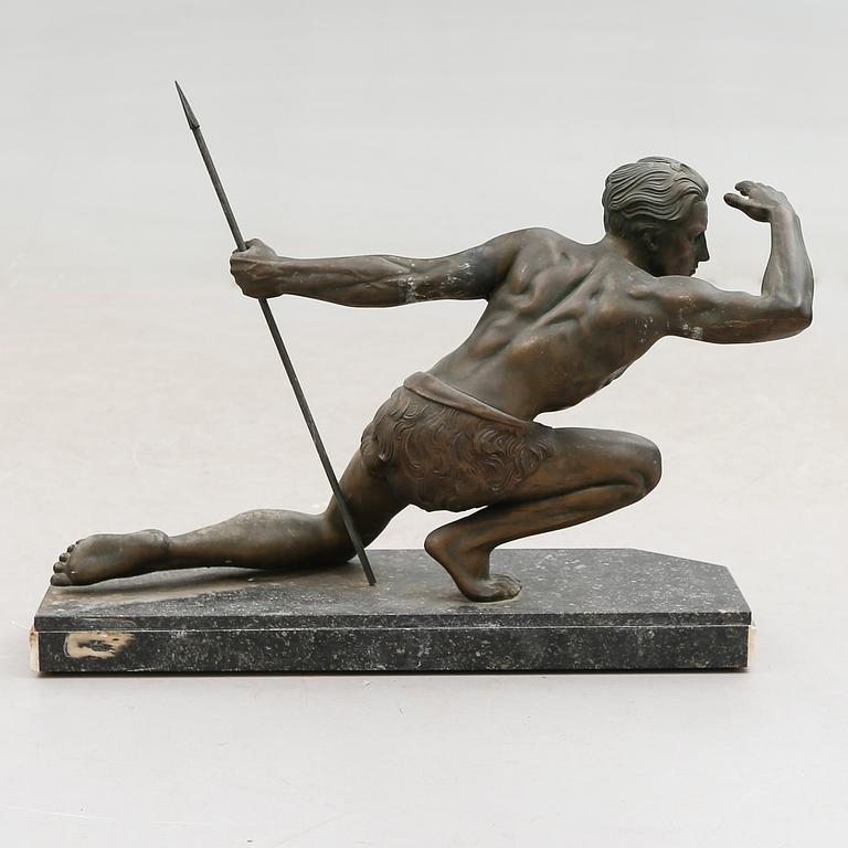 SKULPTUR, bronserad metall, 1900-tal.