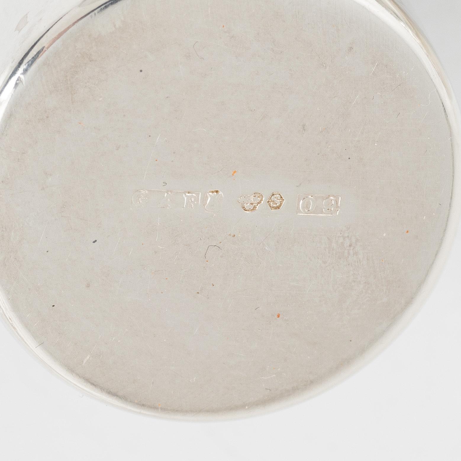 A set of 16 silver cups, including GAB, Stockholm 1964.