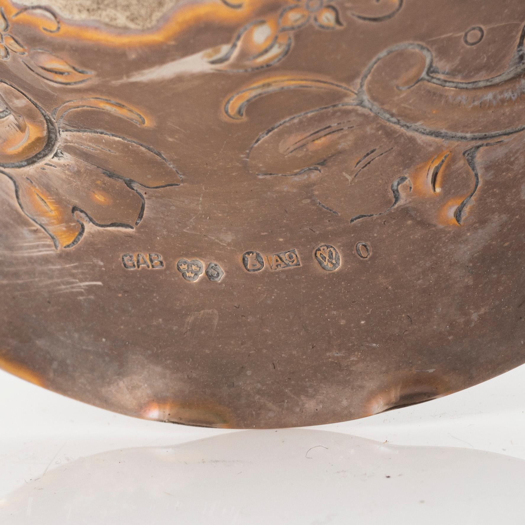 Two paird of silver candel sticks, GAB, 1951 and C.G.Hallberg, 1956, Sweden.