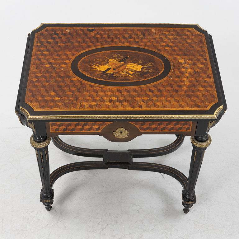A Louis XVI style table, second half of the 19th century.