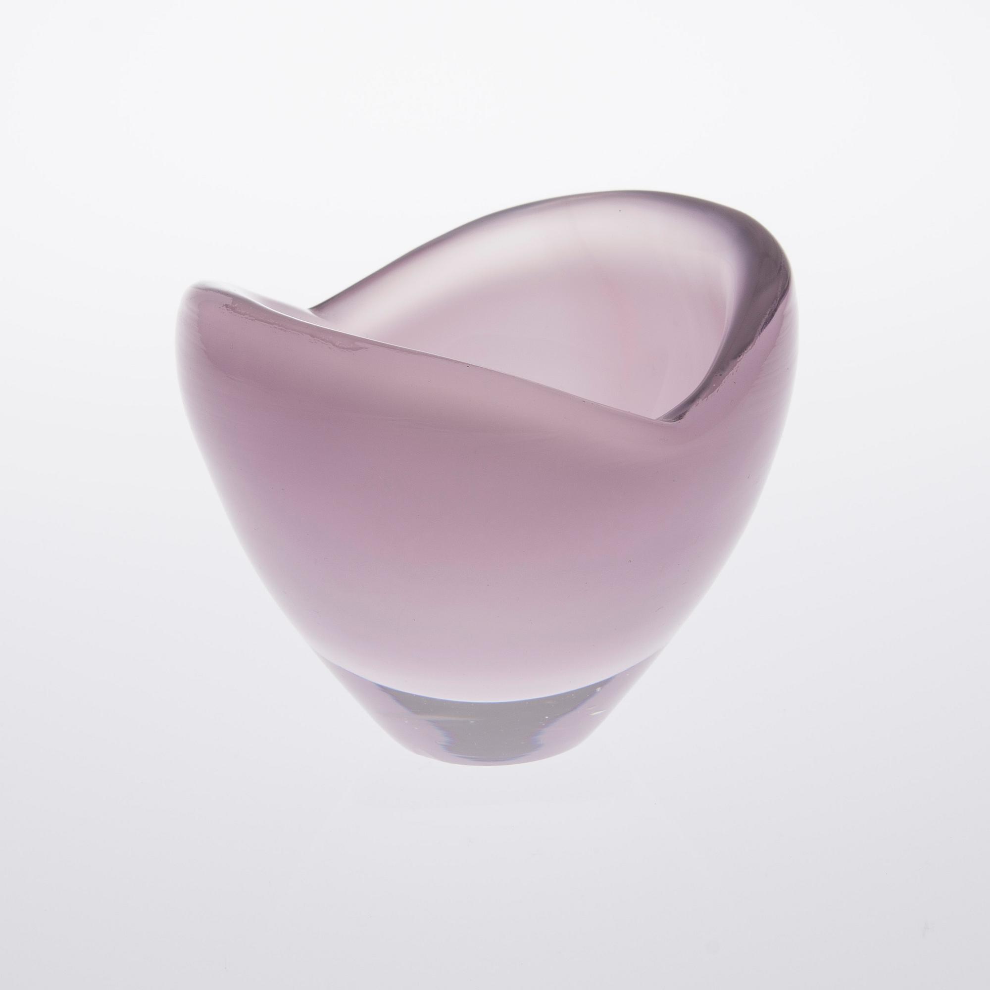 SKÅL, glas, "Hauen leuat" 3111, signerad K. Franck Iittala.