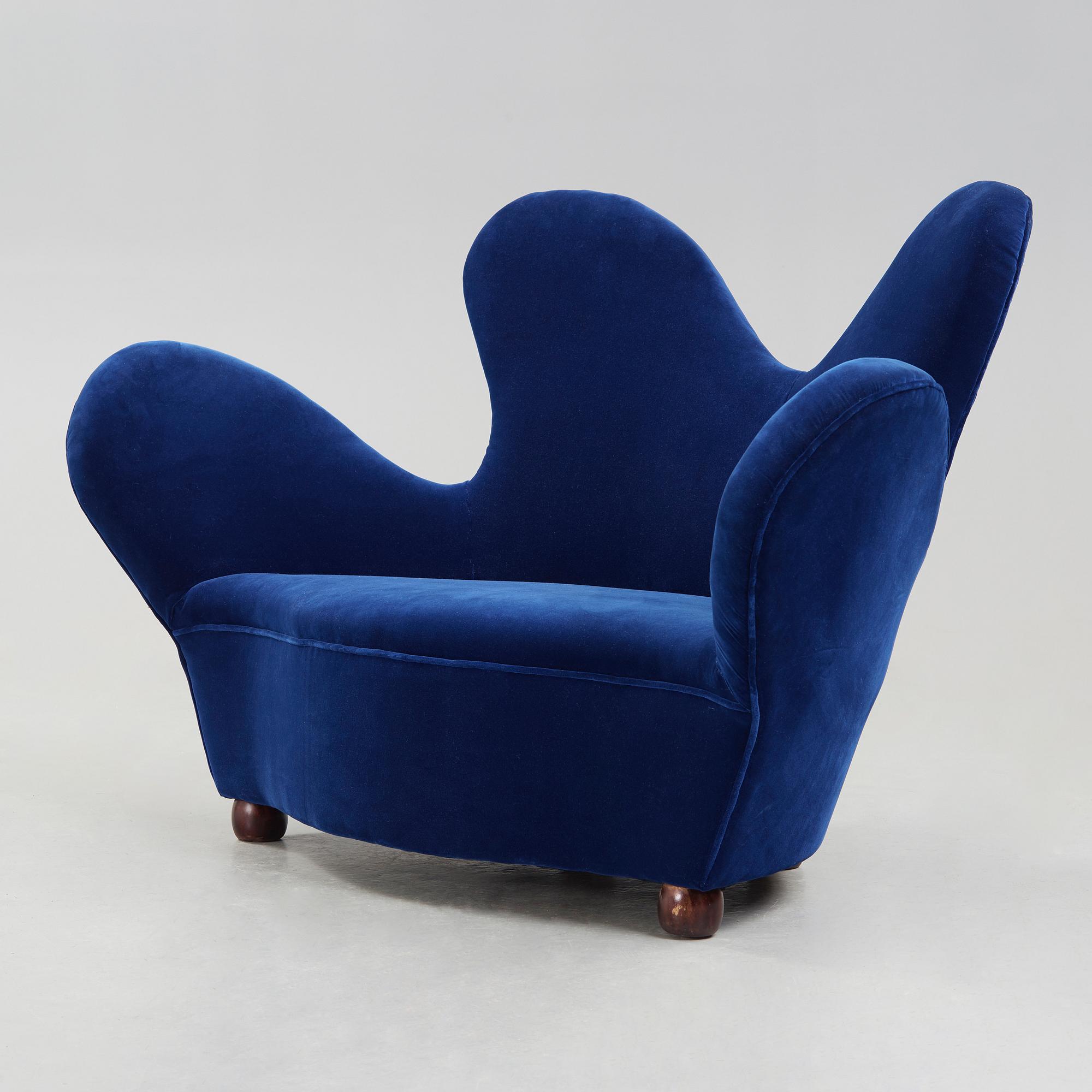 A Swedish Modern 'Love seat-sofa', 1950's.
