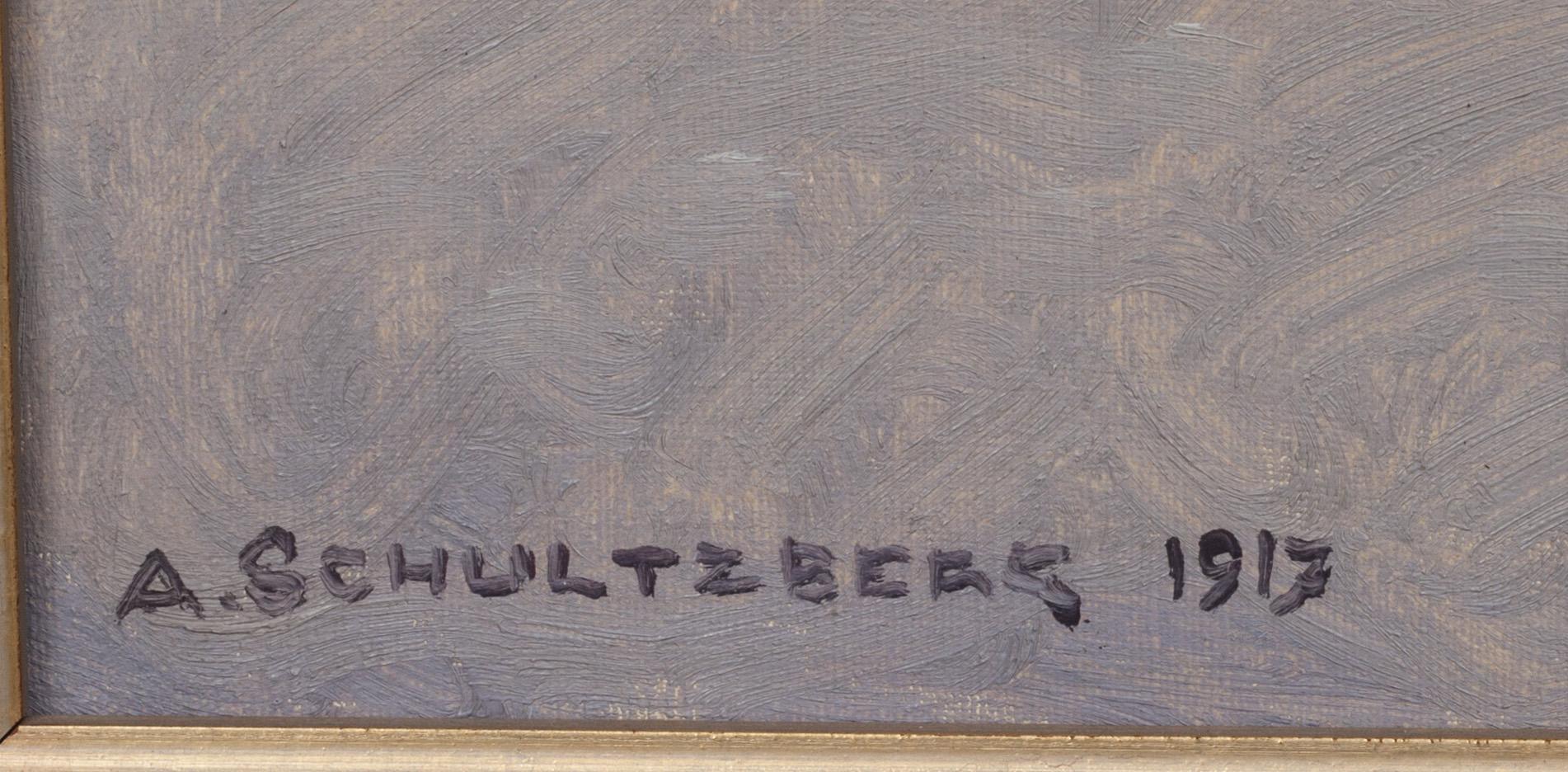 ANSHELM SCHULTZBERG, olja på duk, signerad och daterad 1917.