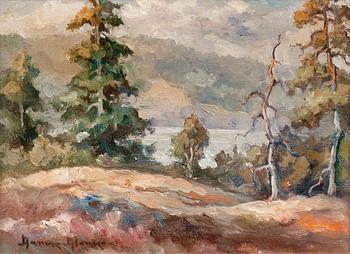 347. Aarne Alanko, FOREST LANDSCAPE.