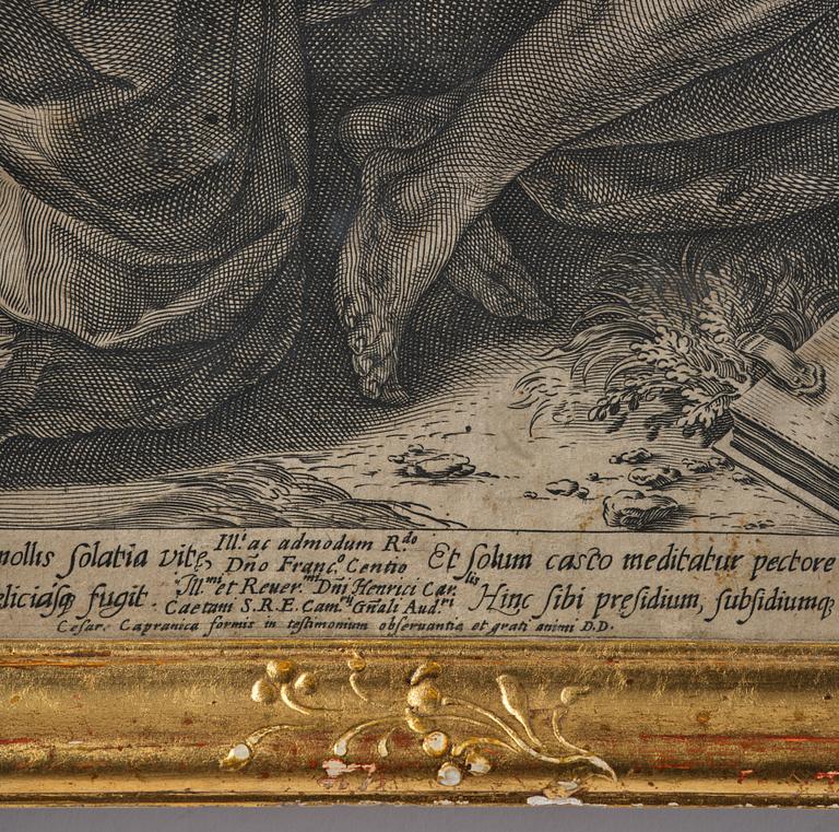 A Swedish rococo giltwood frame, later part 18th century.