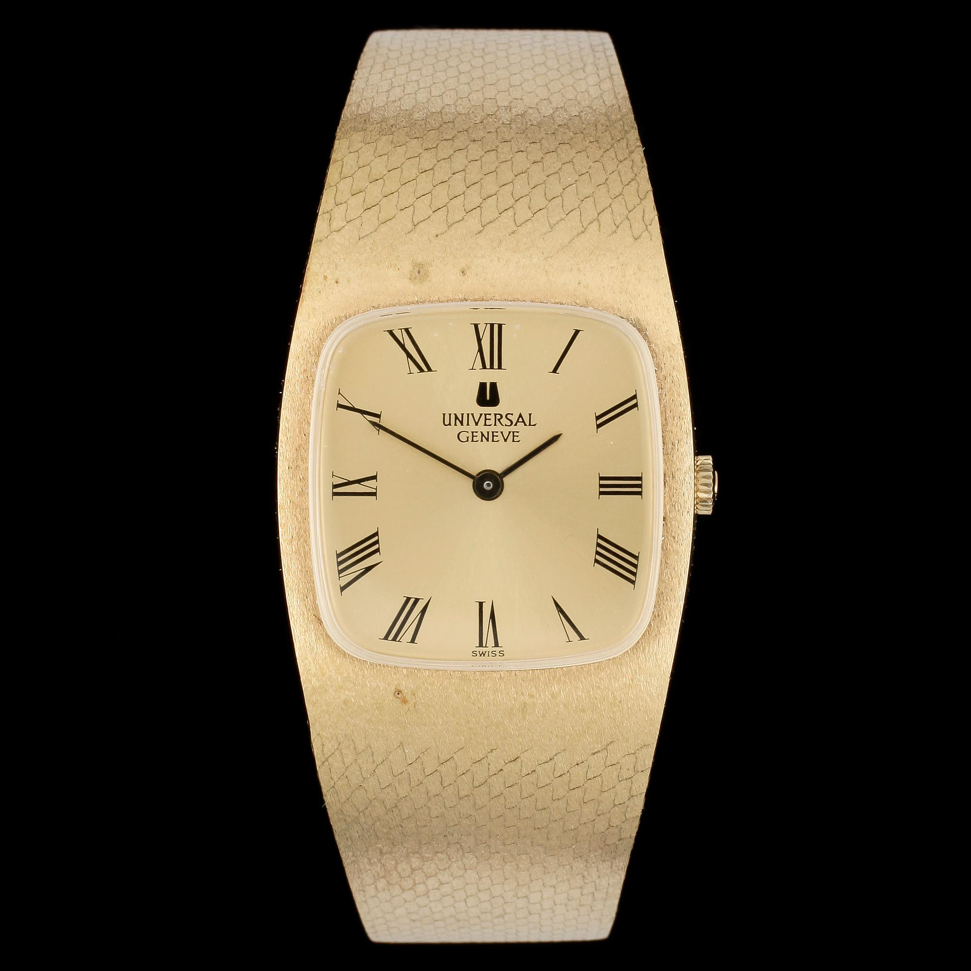 ARMBANDSUR, Universal Genève, doublé, 1970-tal.