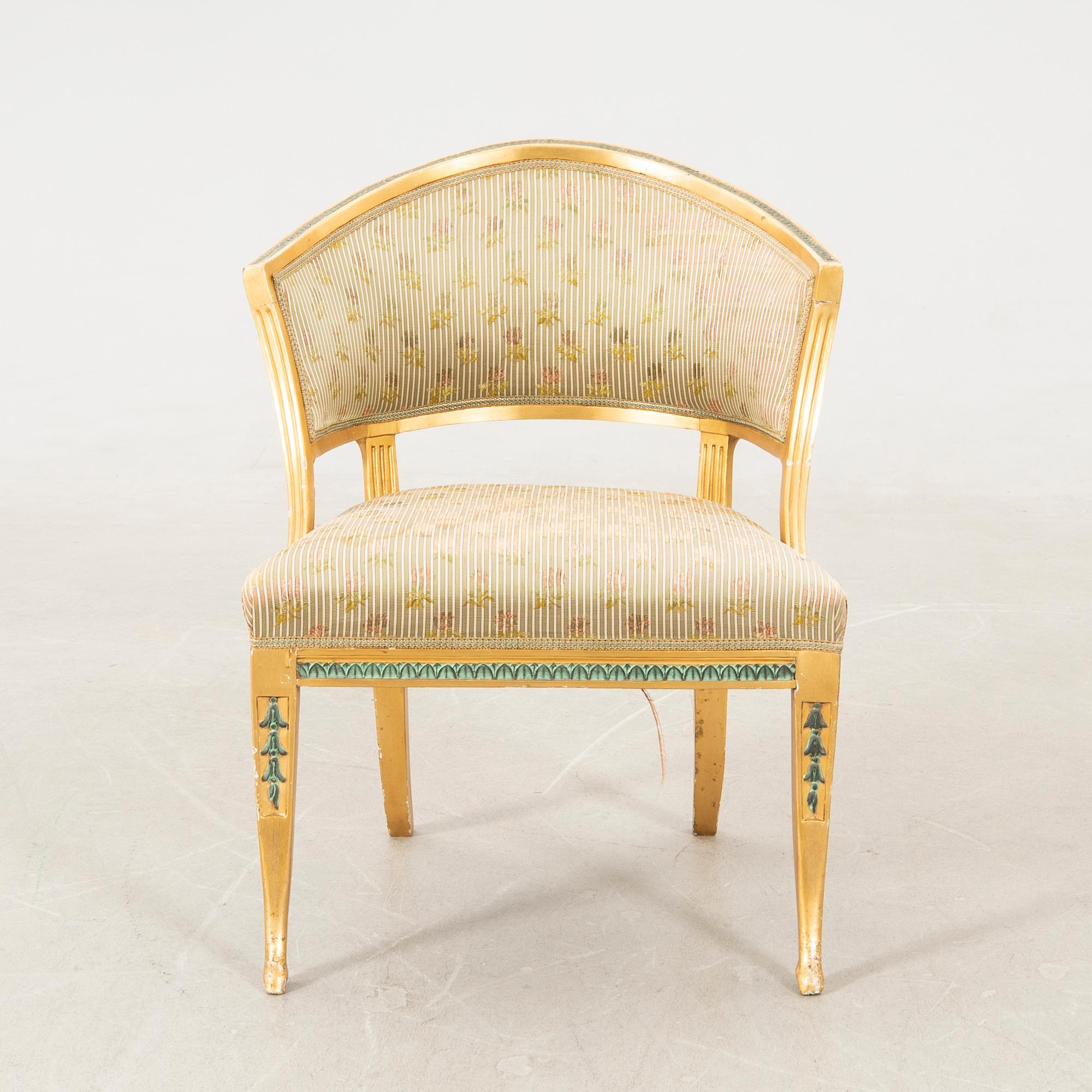 Armchair, Gustavian, Stockholm, circa 1800.