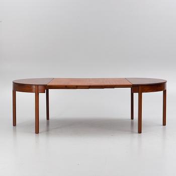 Scandinavian Modern, a dining table, mid 20th century, possibly designed by Kaare Klint.