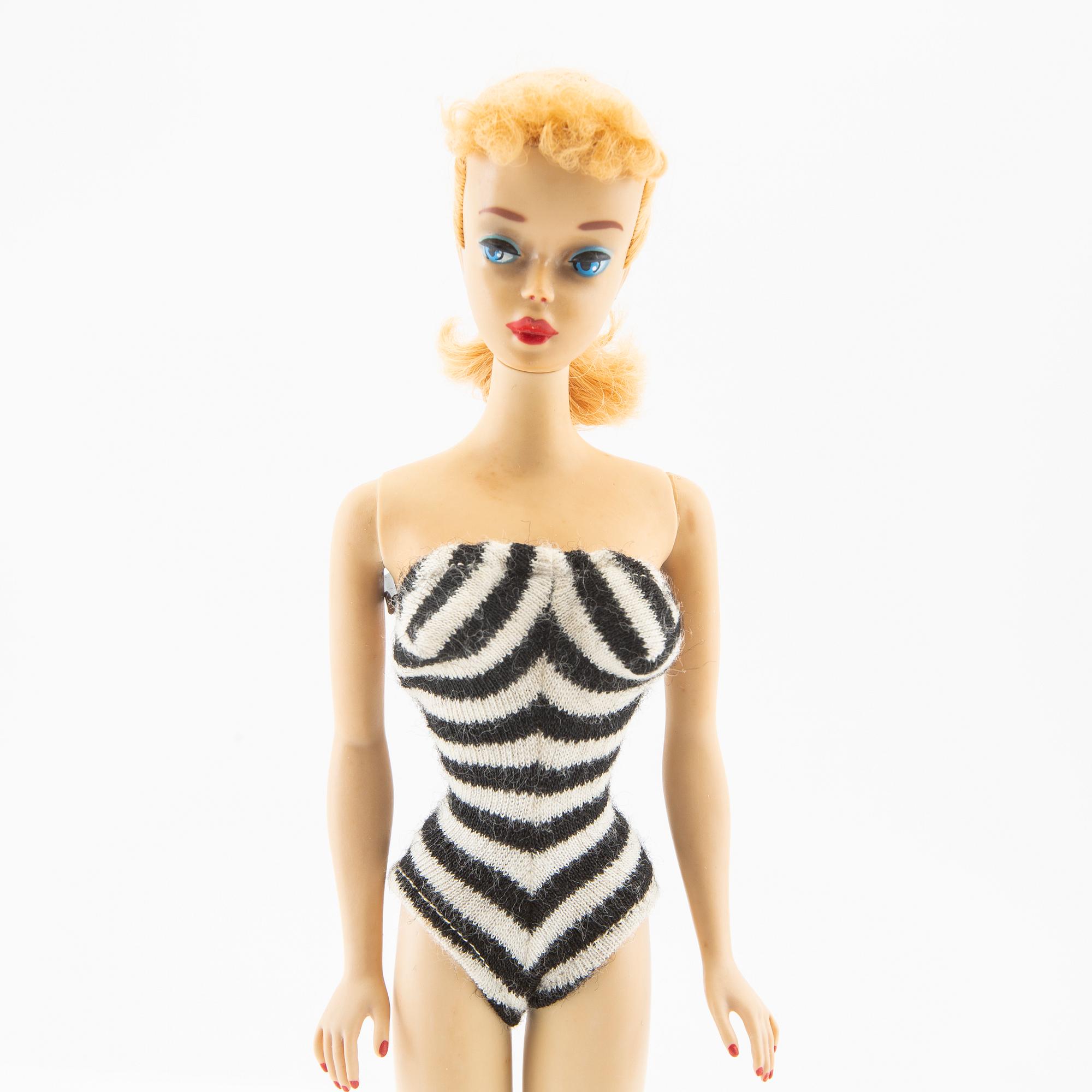 Barbie, docka, vintage "Nr. 3, Ponytail", Mattel 1960.