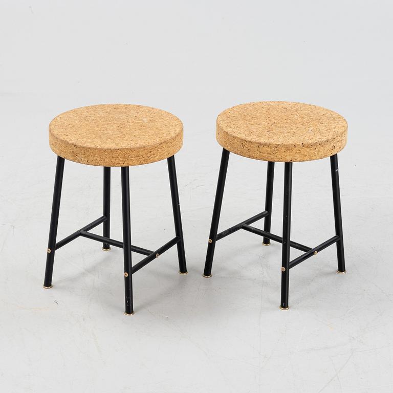 A pair of 'Sinnerlig' stools by Ilse Crawford for Ikea, 2015.