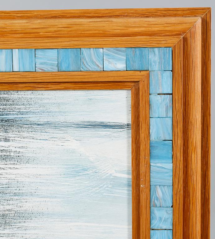 ERNST BILLGREN, oil on panel with mosaic frame, signed EB.