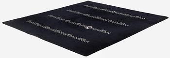 Eileen Gray, matta, "Centimètre", Black board rug, Handtuftad, 246,5 x 228,5 cm, Efter design av Eileen Gray.