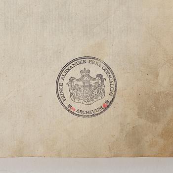 Festival book with plates from Earl Castlemaine’s embassy to the Pope, 1687.